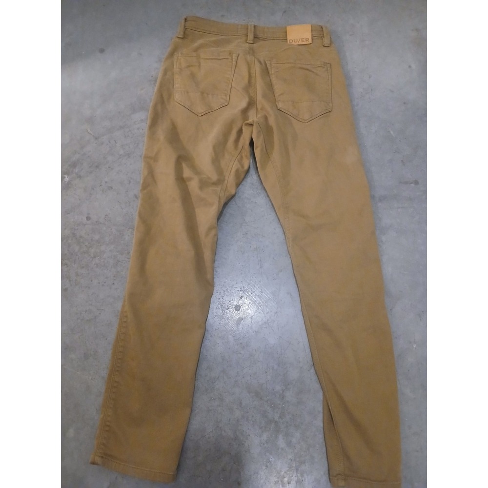 DU/ER DUER Pants Men 30x29 Beige N2X Slim Fit  Performance (Tag 30x30) - Picture 2 of 8